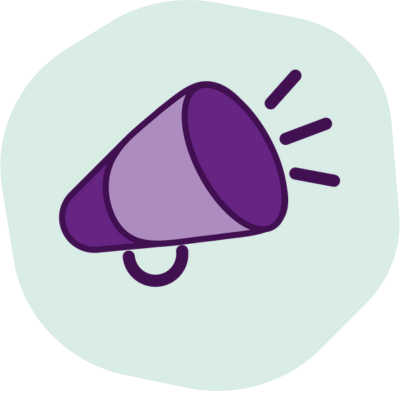 icon cone purple
