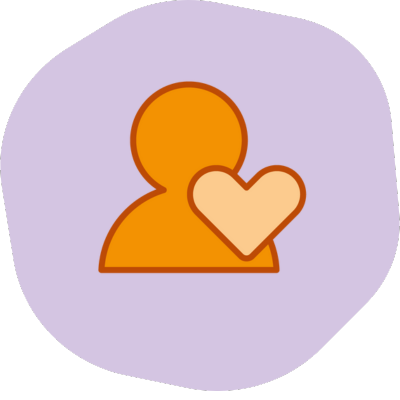 person and heart icon