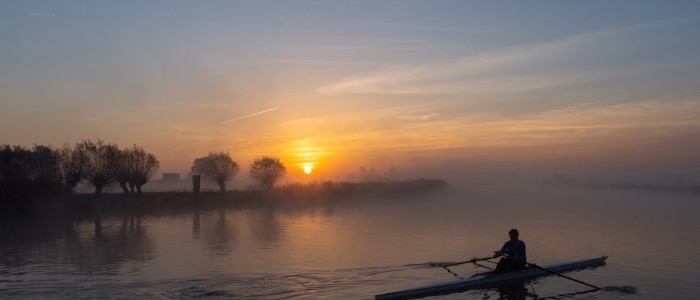 Typisch roeit de Ringvaart